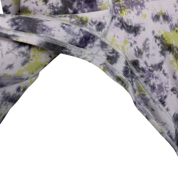 Lululemon Align High Rise Leggings Tie Dye Cropped Size 14 - Picture 5 of 9